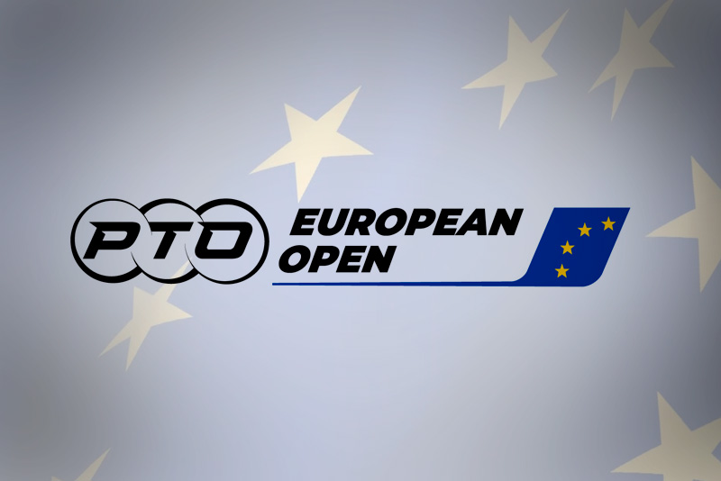 Branding logo for the PTO US European triathlon.