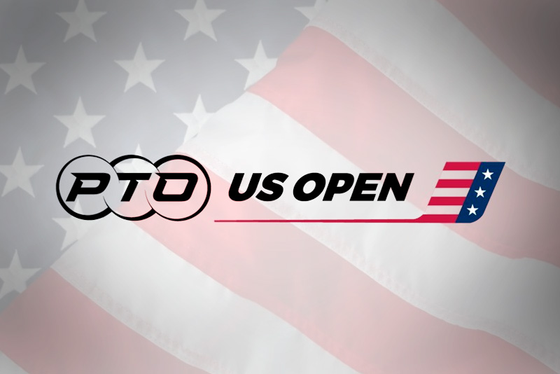 Branding logo for the PTO US Open triathlon.