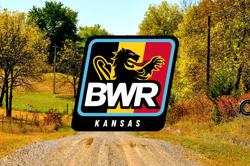 Branding logo for the Belgian Waffle Ride in Kansas.